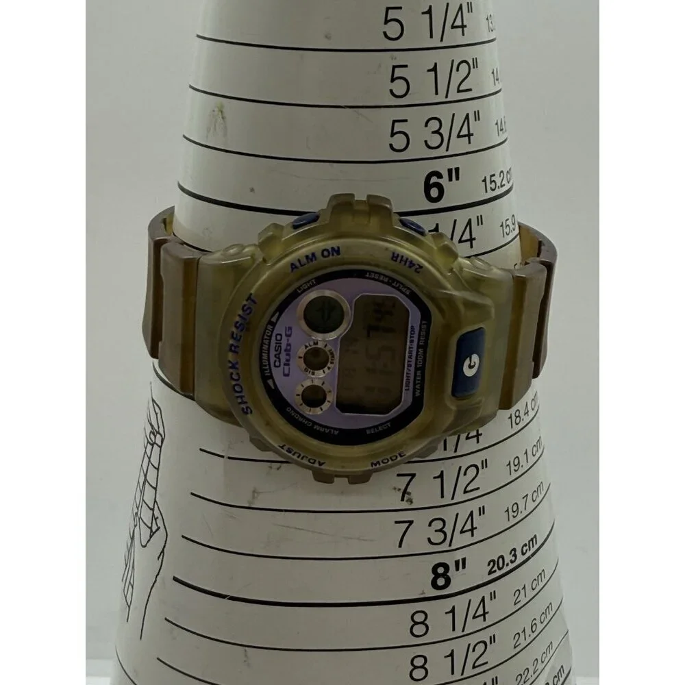 Casio CLUB-G GXS-690 (2625) 43mm Clear Watch Made in Korea Shock Resistant WR10B
